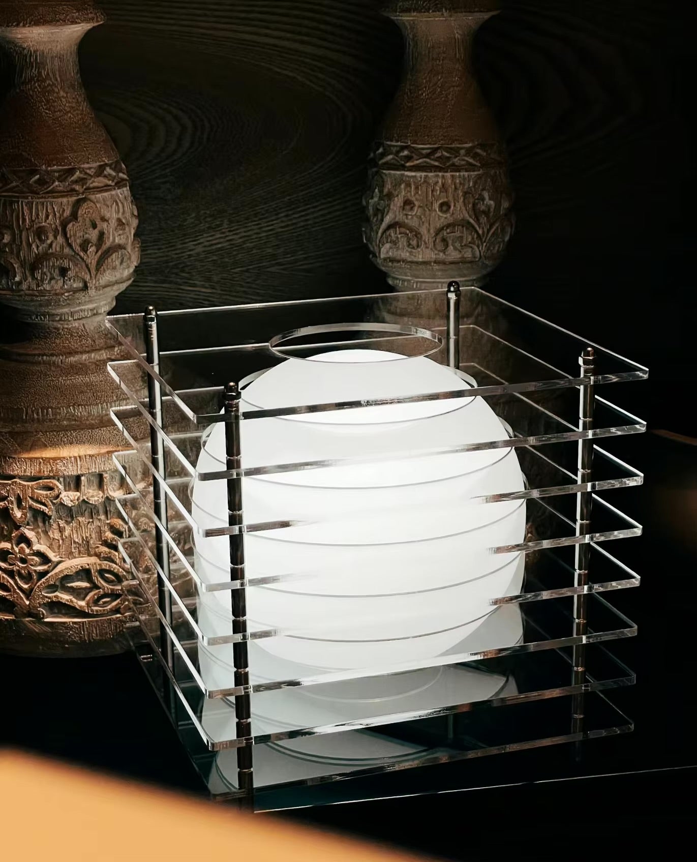 Contemporary Acrylic Plated Desk Lamp