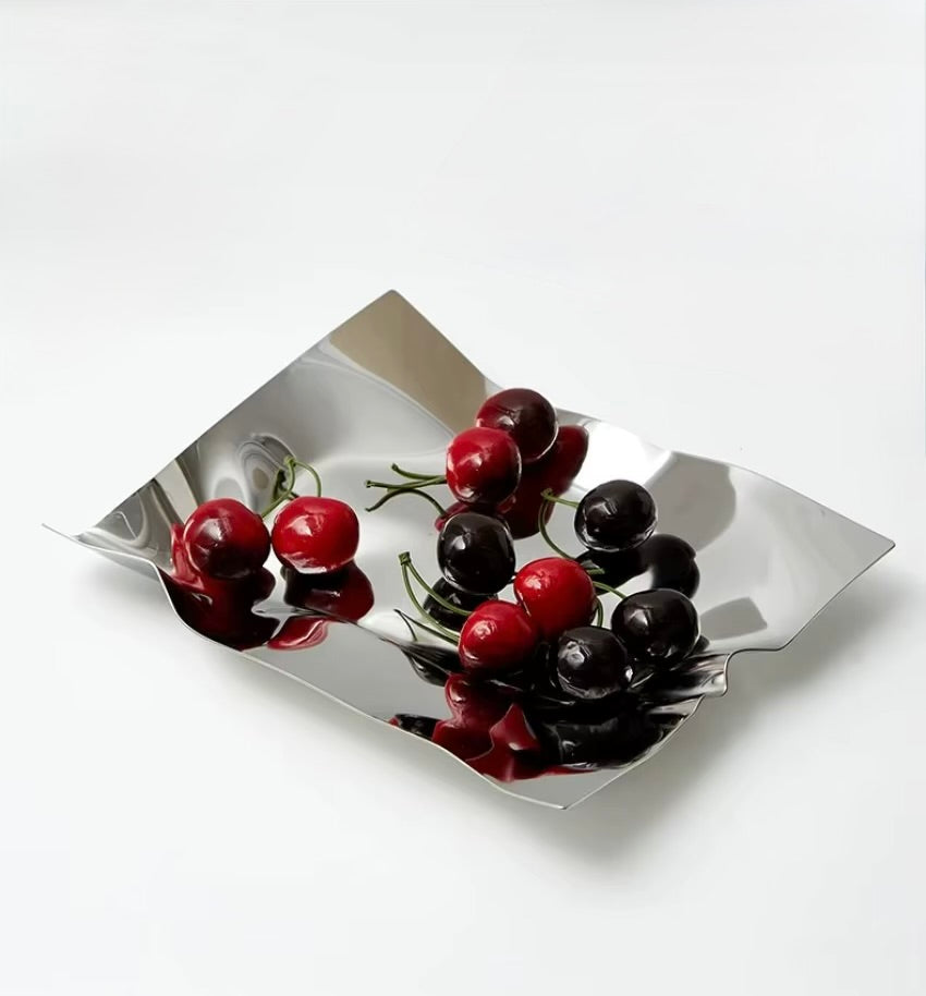 Contorted Stainless Steel Display Tray