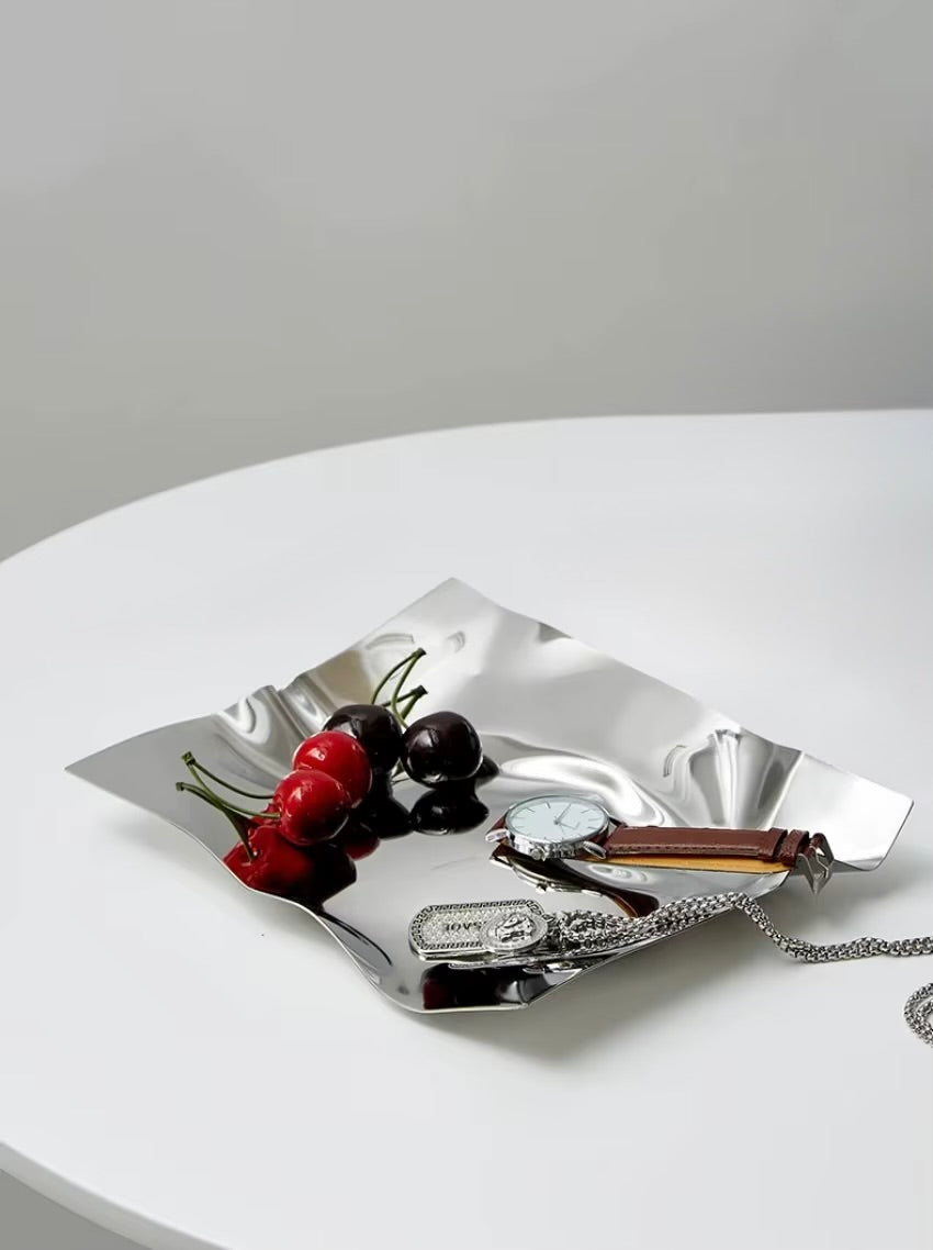 Contorted Stainless Steel Display Tray