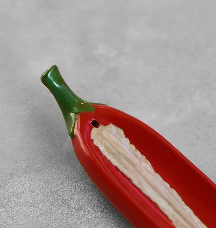 Ceramic Chili Incense Burner