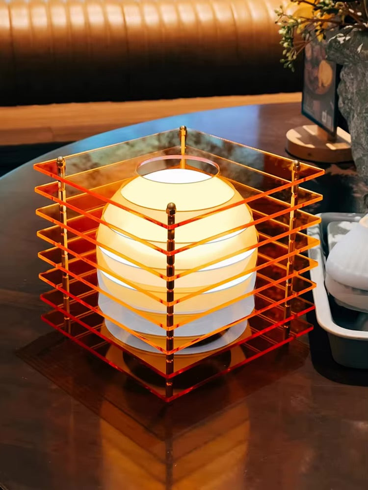 Contemporary Acrylic Plated Desk Lamp