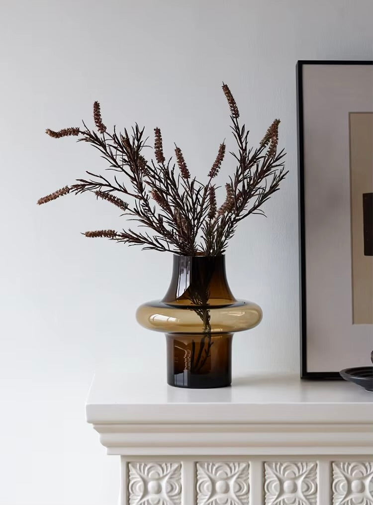 Chocolate Glass Vase