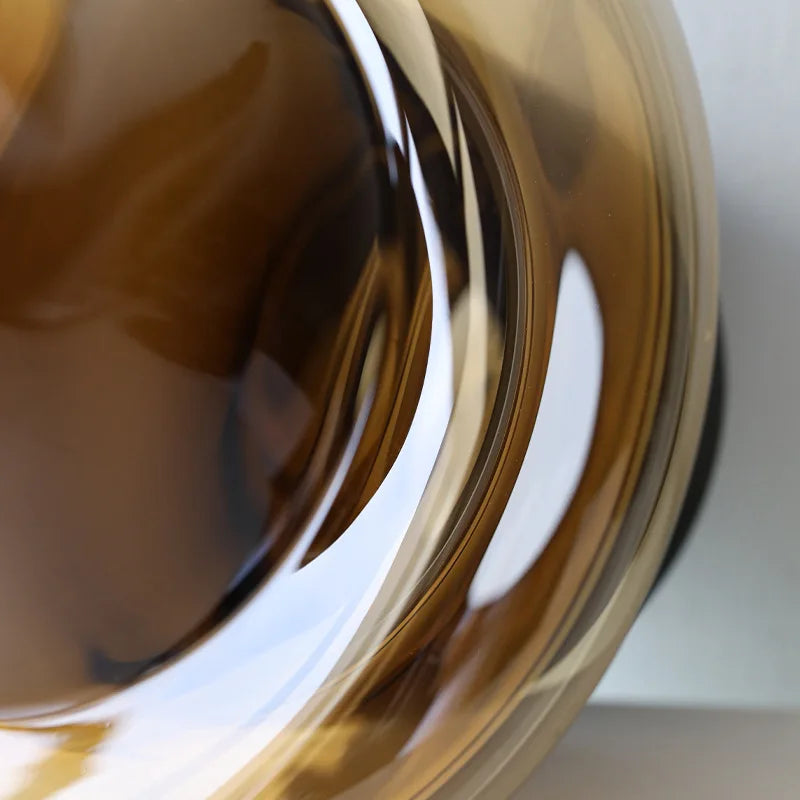 Mid-Century Chocolate Glass Vase